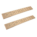 Maxbell 2 Pcs Solid Wood Maple 17 Frets Ukulele Fingerboard Fretboard for 21"Ukulele