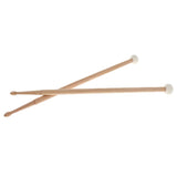 Maxbell 1 Pair Maple Wood Double Head Cymbal Gong Mallet Hammer Drum Set Sticks - Aladdin Shoppers