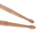 Maxbell 1 Pair Maple Wood Double Head Cymbal Gong Mallet Hammer Drum Set Sticks - Aladdin Shoppers