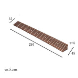 Maxbell 2 Pieces 18 Frets Ukulele Fingerboard For 26" Ukulele Accessories Uke Parts