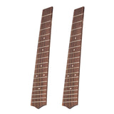 Maxbell 2 Pieces 18 Frets Ukulele Fingerboard For 26" Ukulele Accessories Uke Parts