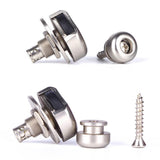 Maxbell 1 Pair Metal Strap Button Buckles Auto Lock for Guitar Mandolin Ukulele Bass Accessory DIY - Aladdin Shoppers