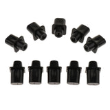 Maxbell 10 Pieces Toggle Switch Tips Knobs Cap Black for Tele TL Electric Guitar Parts - Aladdin Shoppers