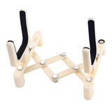 Maxbell Foldable Plastic Violin Stand Holder Cream for Ukulele Violins Accessory - Aladdin Shoppers