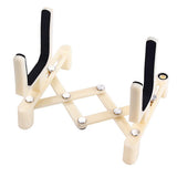 Maxbell Foldable Plastic Violin Stand Holder Cream for Ukulele Violins Accessory - Aladdin Shoppers