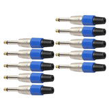 Maxbell 10pcs 6.35mm Mono Plug Microphone Cable Adapter for Guitar Mixer - Aladdin Shoppers