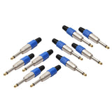 Maxbell 10pcs 6.35mm Mono Plug Microphone Cable Adapter for Guitar Mixer - Aladdin Shoppers