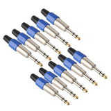 Maxbell 10 Pieces Alloy 6.35mm XLR Stereo Audio Adapters for Microphone/Amplifier Accessory - Aladdin Shoppers