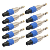 Maxbell 10 Pieces Alloy 6.35mm XLR Stereo Audio Adapters for Microphone/Amplifier Accessory - Aladdin Shoppers