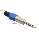Maxbell 10 Pieces Alloy 6.35mm XLR Stereo Audio Adapters for Microphone/Amplifier Accessory - Aladdin Shoppers