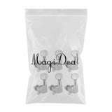 Maxbell 6x Sealed Acoustic Electric Guitar Tuning Pegs Machine Heads Button Silver - Aladdin Shoppers