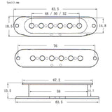 Maxbell 3pcs Single Coil Pickup Bobbin Cover for ST Electric Guitar Bass Parts - Aladdin Shoppers