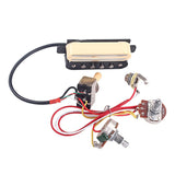 Maxbell 1 Set Copper Dual Rail Single Coil Pickup Humbucker for Electric/Cigar Box Guitar Parts DIY - Aladdin Shoppers