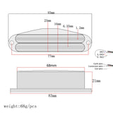 Maxbell Maxbell Durable Dual Hot Rail Humbucker Pickup for Cigar Box Guitar/Electric Guitar