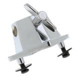 Maxbell 3Pcs Chrome Floor Tom Leg Mount Bracket Tom Drum Set Replacement Part Access