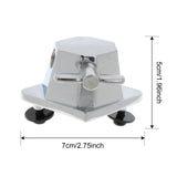 Maxbell 6Pcs Chrome Floor Tom Leg Mount Bracket Tom Drum Set Replacement Part Access