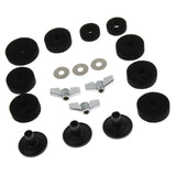 Maxbell 18 Pcs of Set Cymbal Stand Felt Wing Nuts Washers for Percussion Accessory - Aladdin Shoppers