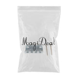 Maxbell 1 Set Metal Electric Guitar Tremolo Bridge Tailpiece with Screws Silver - Aladdin Shoppers