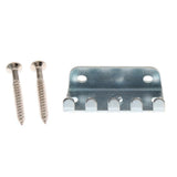 Maxbell 1 Set Metal Electric Guitar Tremolo Bridge Tailpiece with Screws Silver - Aladdin Shoppers