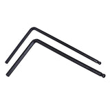 Maxbell 2 Pieces Metal Neck Hexagonal Wrenches 5mm+4mm for Electric/Acoustic Guitar Parts Black - Aladdin Shoppers