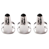 Maxbell 3 Pieces of Set Silver Guitar Adjustable Finger Pick Plectrums for Guitar - Aladdin Shoppers