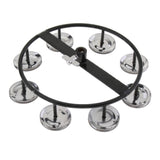 Maxbell 4 Pairs Hi Hat Tambourine Jingle Ring Hand Percussion Instrument - Aladdin Shoppers