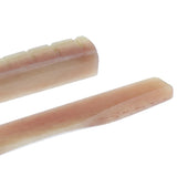 6x2pcs Acoustic Guitar Bridge Saddle Nut Guitar Replacement Parts Light Red