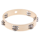 Maxbell 10'' Handheld Wooden Tambourine Drum Percussion KTV Party - Aladdin Shoppers