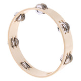 Maxbell 10'' Handheld Wooden Tambourine Drum Percussion KTV Party - Aladdin Shoppers
