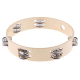 Maxbell 10'' Handheld Wooden Tambourine Drum Percussion KTV Party - Aladdin Shoppers