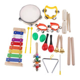 Maxbell 11 Kinds Musical Instruments Set Preschool Learning Educational Toys for Boys&Girls - Aladdin Shoppers