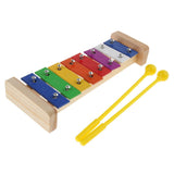 Maxbell Colorful 8 Tones Hand Knock Xylophone with 2 Wooden Mallets Preschool Educational Toys - Aladdin Shoppers