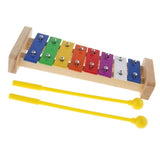 Maxbell Colorful 8 Tones Hand Knock Xylophone with 2 Wooden Mallets Preschool Educational Toys - Aladdin Shoppers