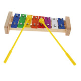 Maxbell Colorful 8 Tones Hand Knock Xylophone with 2 Wooden Mallets Preschool Educational Toys - Aladdin Shoppers