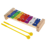 Maxbell Colorful 8 Tones Hand Knock Xylophone with 2 Wooden Mallets Preschool Educational Toys - Aladdin Shoppers