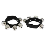 Maxbell Finest 2Pcs Metal Hand/Foot Wrist Shaker 5 Jingle Bells KTV Party Accompaniment - Aladdin Shoppers