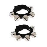 Maxbell Finest 2Pcs Metal Hand/Foot Wrist Shaker 5 Jingle Bells KTV Party Accompaniment - Aladdin Shoppers