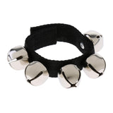 Maxbell Finest 2Pcs Metal Hand/Foot Wrist Shaker 5 Jingle Bells KTV Party Accompaniment - Aladdin Shoppers