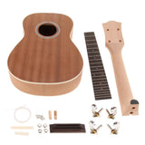 Maxbell Sapele Unfinished 23inch Concert Ukulele Kits Hawaii Guitar Barrel Material - Aladdin Shoppers
