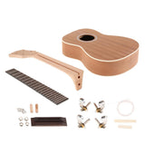 Maxbell Sapele Unfinished 23inch Concert Ukulele Kits Hawaii Guitar Barrel Material - Aladdin Shoppers