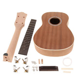 Maxbell Sapele Unfinished 23inch Concert Ukulele Kits Hawaii Guitar Barrel Material - Aladdin Shoppers