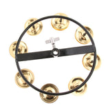 Maxbell Hi-hat Tambourine with Single Row Steel Jingles for Percussion Accessories - Aladdin Shoppers