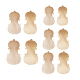 10x2 Pieces Violin Front Back Plate Solidwood Unfinished Violin DIY Parts Tools