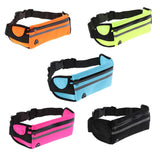 Maxbell Maxbell Waterproof Running Jogging Belt Bum Waist Pouch Fanny Pack Hot Pink