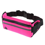 Maxbell Maxbell Waterproof Running Jogging Belt Bum Waist Pouch Fanny Pack Hot Pink