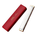 Harmonica 24 Holes Key of C with Case for Professional Player Beginner Students Gift for Music Fan - Aladdin Shoppers