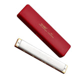 Harmonica 24 Holes Key of C with Case for Professional Player Beginner Students Gift for Music Fan - Aladdin Shoppers