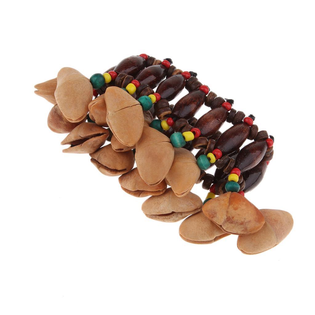 Maxbell Maxbell African Tribal Style Nuts Handbell Wonderful for Drum Percussion Play