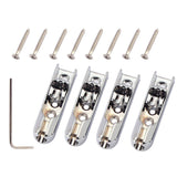 Maxbell 4Pcs Brass Electric Guitar Bridge Saddle with Mounting Screw Wrench - Aladdin Shoppers