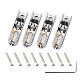 Maxbell 4Pcs Brass Electric Guitar Bridge Saddle with Mounting Screw Wrench - Aladdin Shoppers